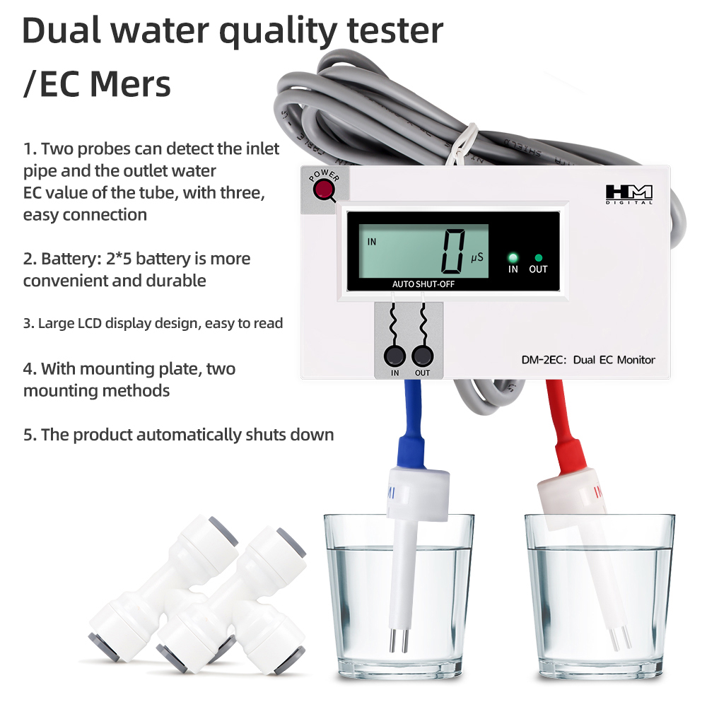 Ec Meter Digital - Digital Water Quality Tester Dual Probe