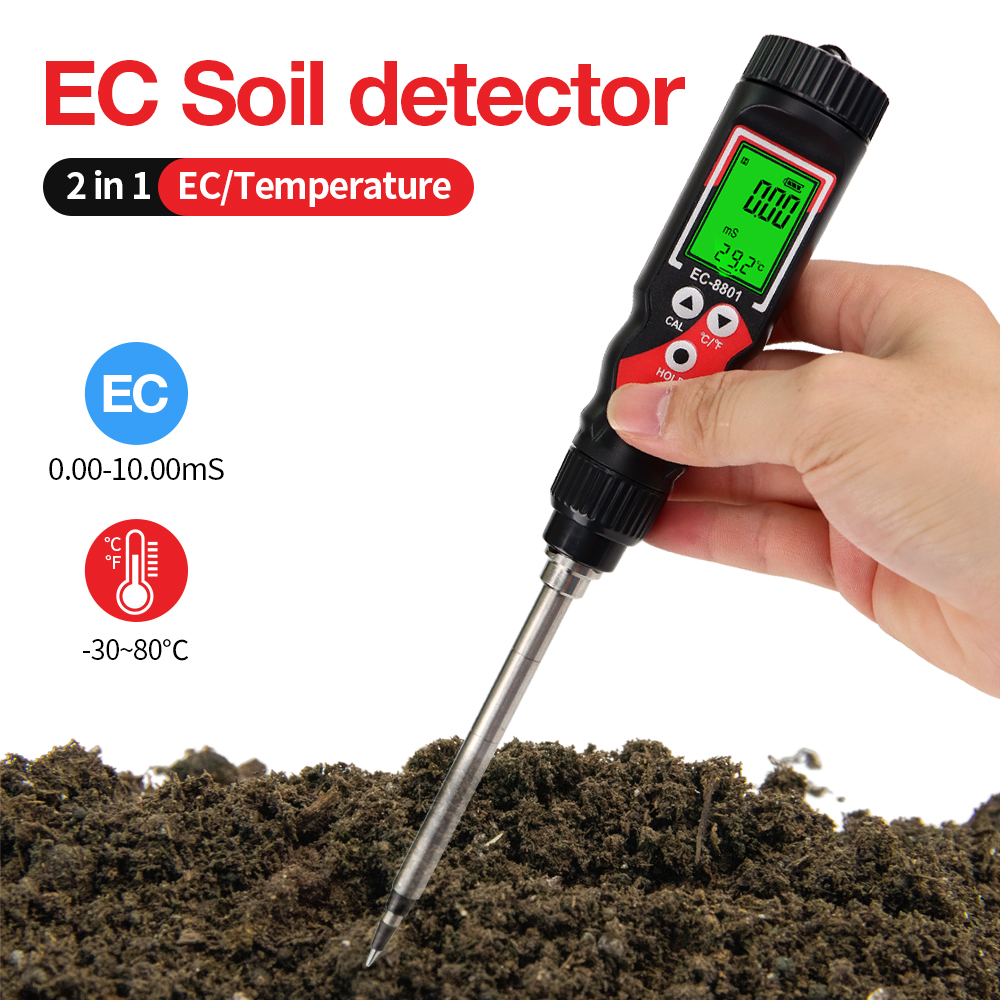 EC-8801 Portable Soil EC Meter - مراجعة Ec Meter Digital وسعره