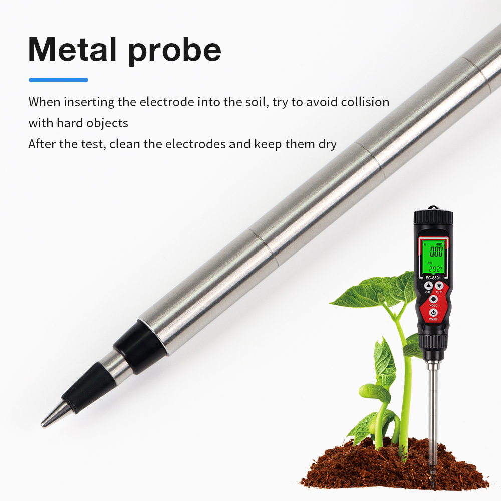 EC-8801 Portable Soil EC Meter - مراجعة Ec Meter Digital وسعره