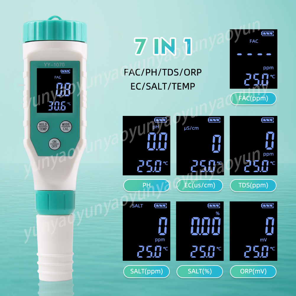 7 in 1 Digital Water Quality T - مراجعة Ec Meter Digital وسعره