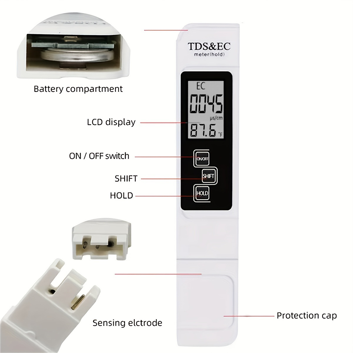 3in1 Water Quality Detection P - مراجعة Ec Meter Digital وسعره