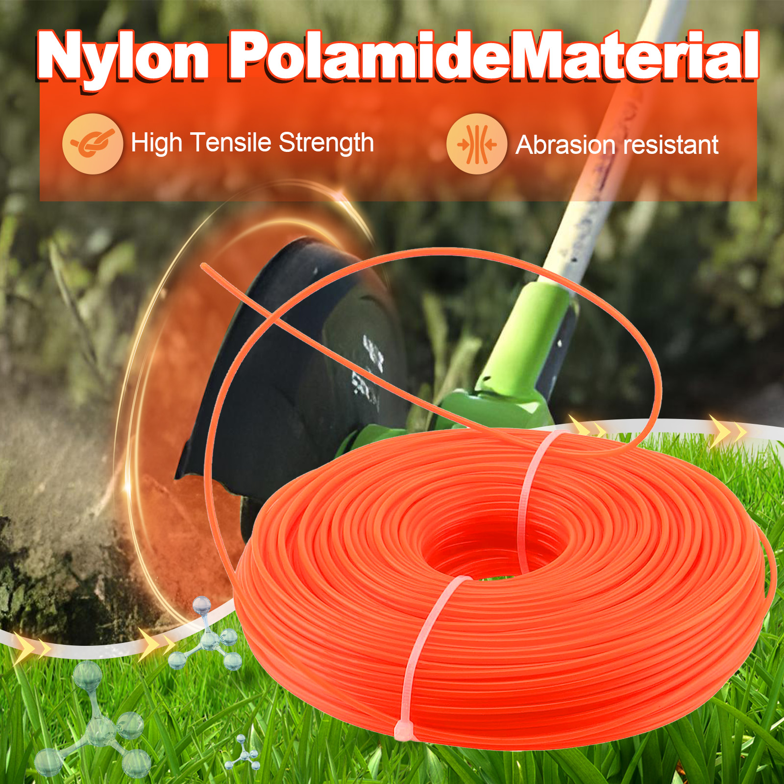 1.6mm～3mm*15M Round Nylon Trim - مراجعة Urban Farming Kit وسعره