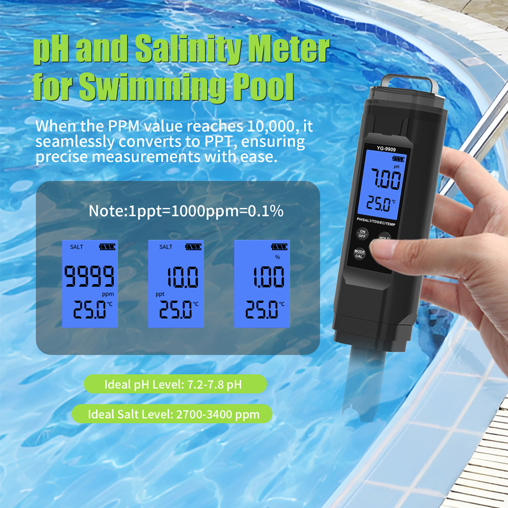 5-in-1 Digital Water Quality T - مراجعة Ec Meter Digital وسعره