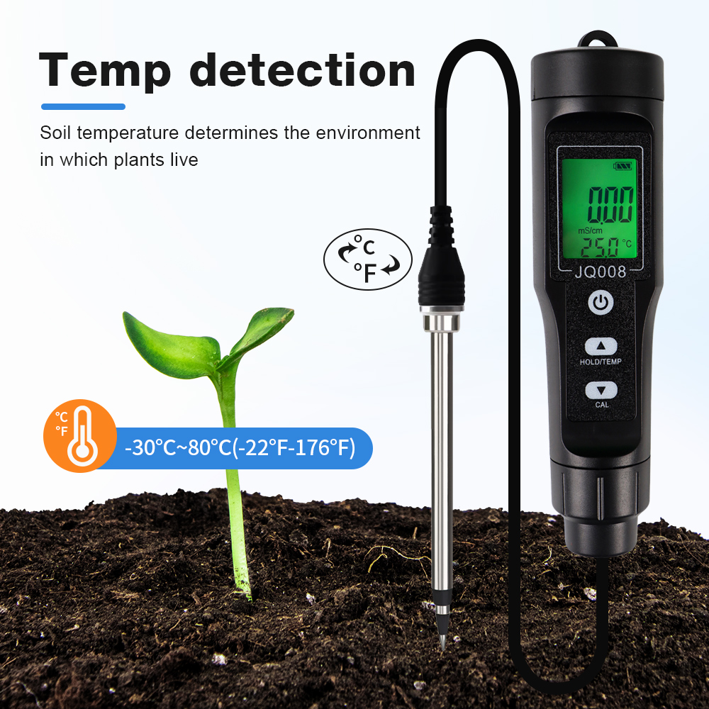 2 in 1 Soil EC/Temp Detector H - مراجعة Ec Meter Digital وسعره